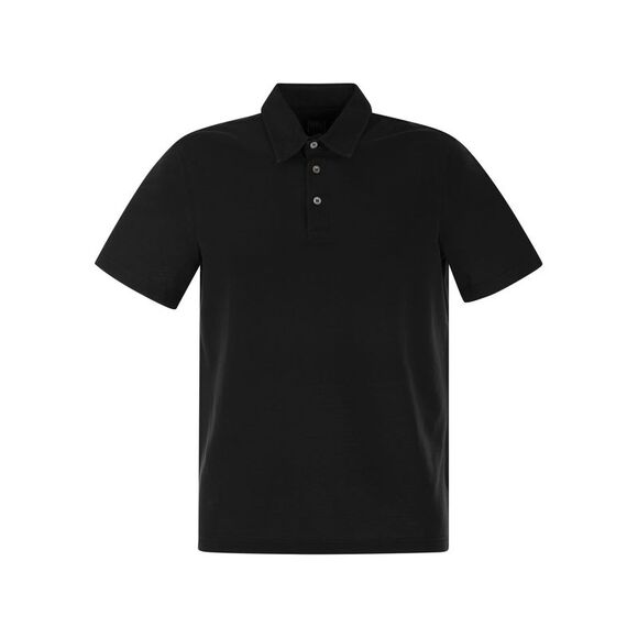 Fedeli Men Short-Sleeved Cotton Polo Shirt